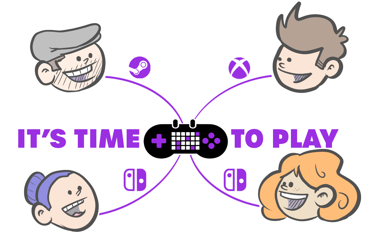 Friends gaming together on PlanToGame